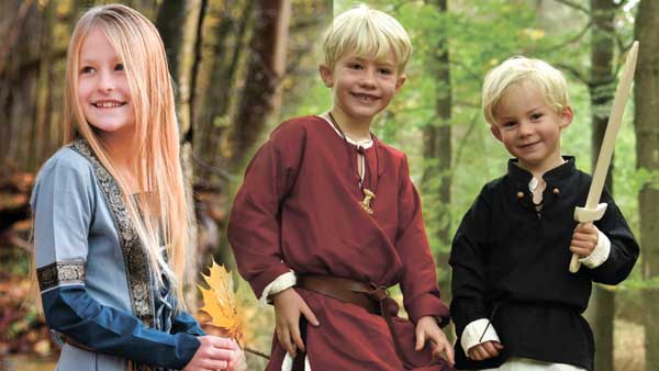 Current offer in our medieval shop: Medieval clothing for children!