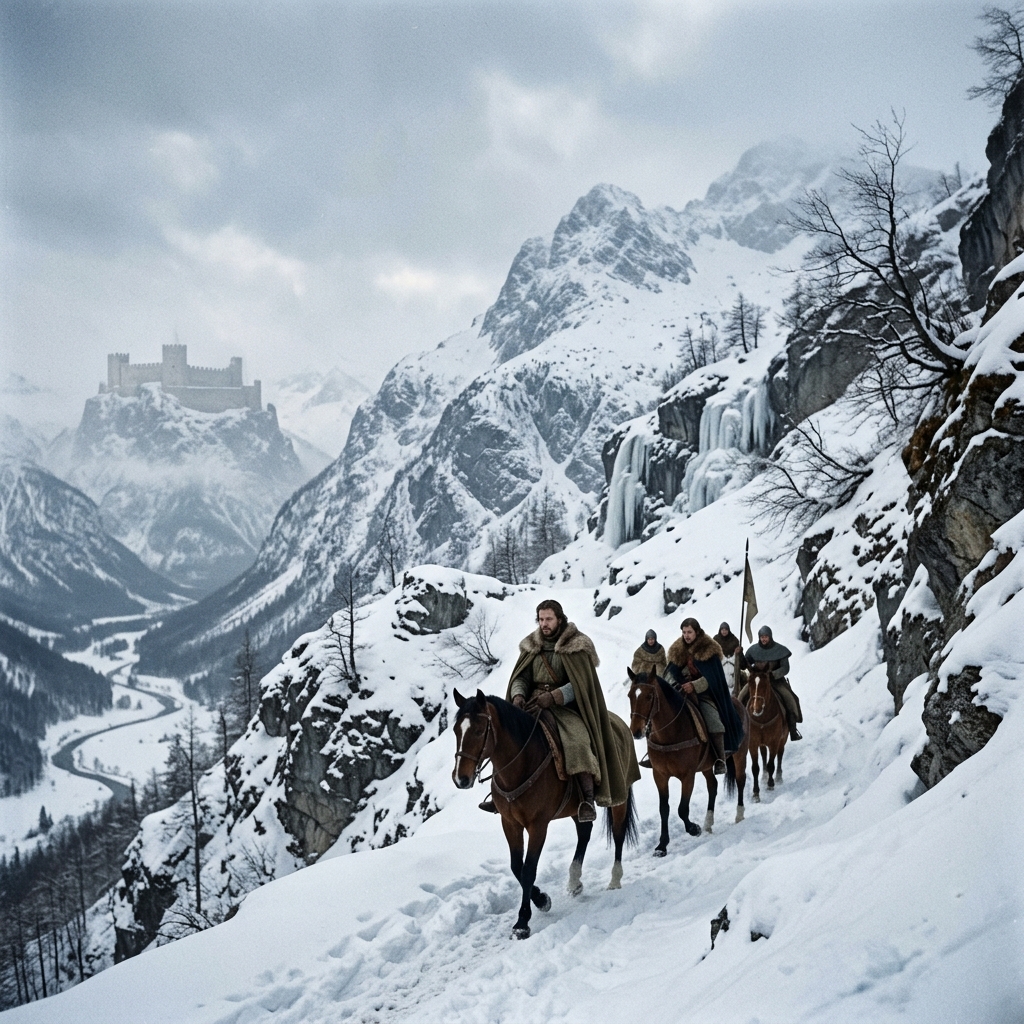 In the winter of 1076/77, Henry IV travelled through the snow-covered Alps to Canossa Castle - a key moment for Pope Gregory VII.