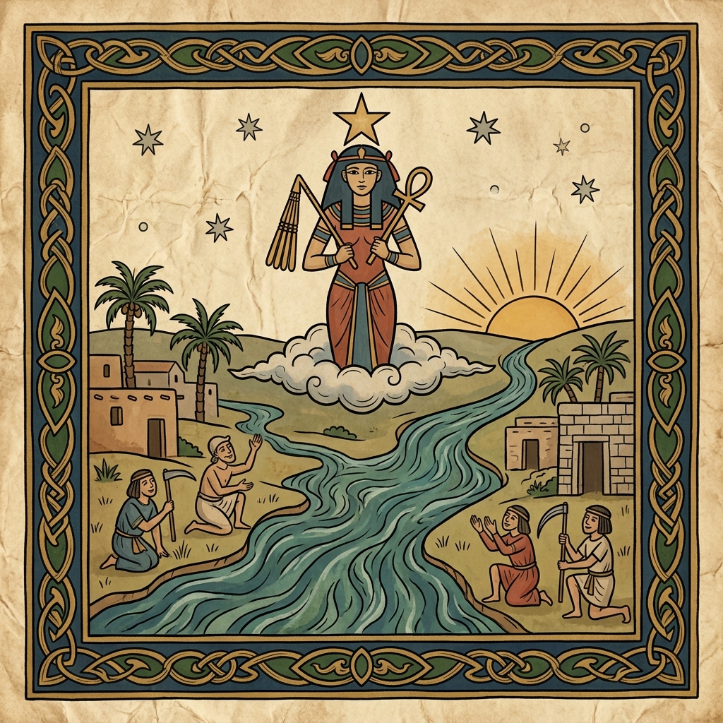 The Egyptian goddess Sopdet with the star Sirius – a medieval depiction of the tradition of the ‘dog days’