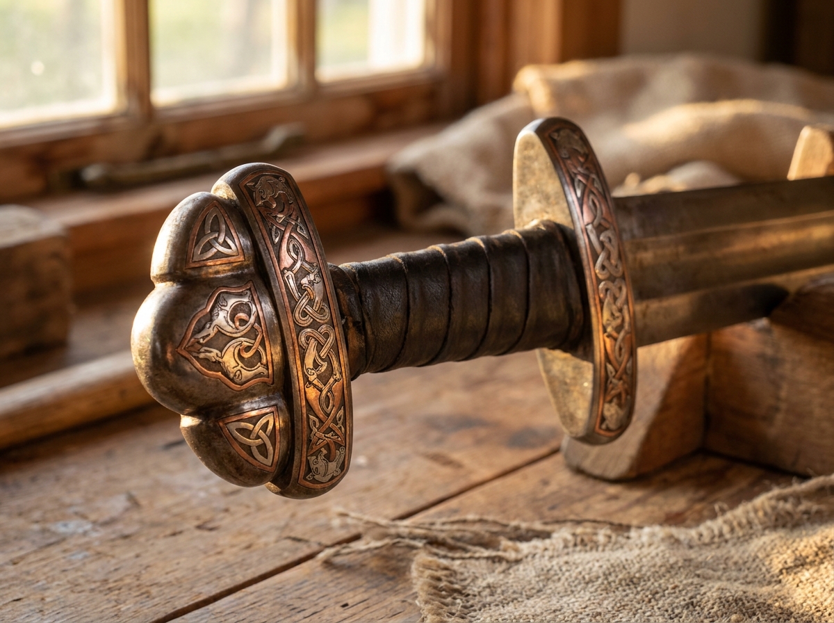Merkmale eines echten Wikingerschwerts: Klinge, Knauf und Balance