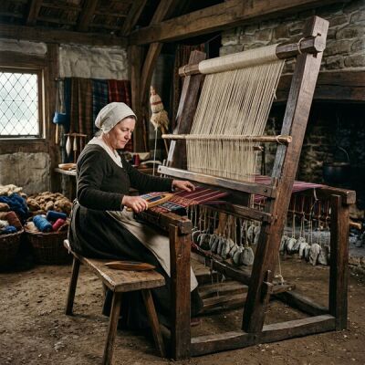 The invention of the loom: a revolution in the textile industry - Medieval loom: history & development