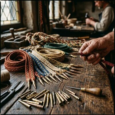 Nesting in the Middle Ages: nesting ribbons, nesting laces and historical clothing fasteners - Nestel lace: Historical dress fasteners explained