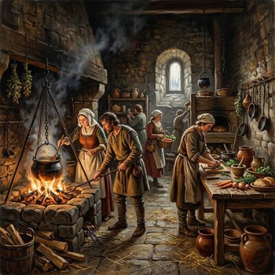 Cooking areas and fire pits in the Middle Ages – how to build them authentically and safely today - Cooking areas in the Middle Ages: building them authentically and safely