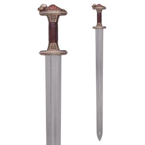 Vendel Period Sword with Scabbard, Brass Hilt