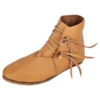 Half-Boots laced with nailed sole  natural brown 36