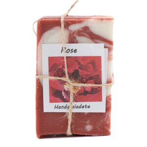 hand boiled soap with rose fragrance