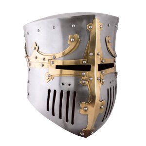 Crusader Pot Helm, 13th C., 1.2 mm Steel