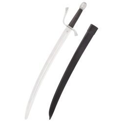 Falchion with leather scabbard, practical blunt, SK-B