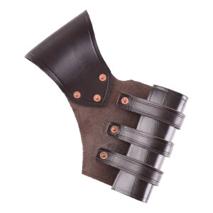 Adjustable brown leather sword holder