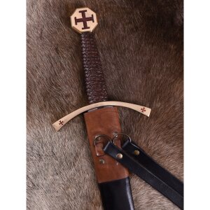Templar Sword with Cross Pattée, incl. Scabbard