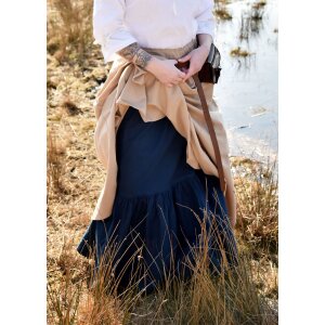 Market medieval skirt or petticoat blue