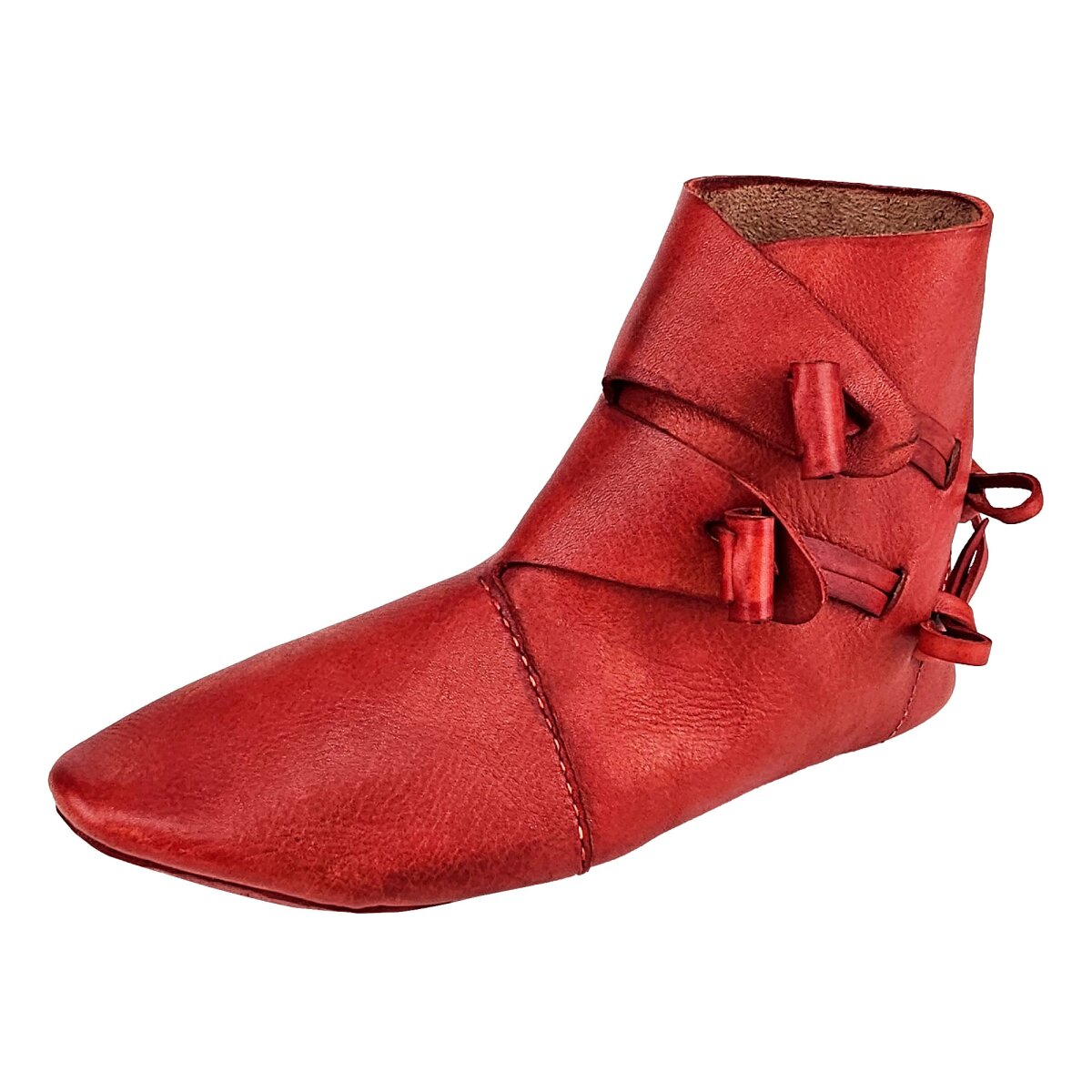 Wendegenähte Wikinger Schuhe Typ Jorvik Rot