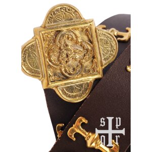 Medieval Leather Belt Saint George, various colours