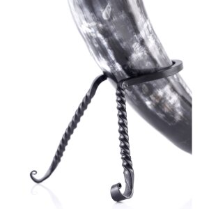 Hand-Forged Omega Drinking Horn Stand, various sizes