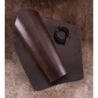 Plain Leather Bracers, Pair