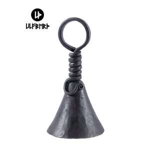 Hand-Forged Iron Bell, approx. 12 cm high