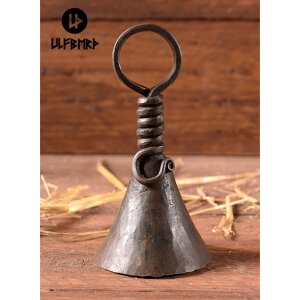 Hand-Forged Iron Bell, approx. 12 cm high