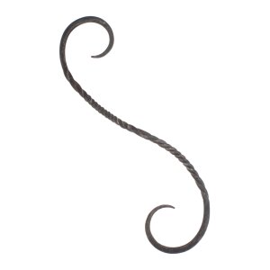 Handforged S-Hook, approx. 29 cm, twisted