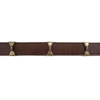 Belt Erik with fittings brown 160cm