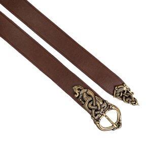 Viking Belt with end fitting - 3 cm brown