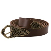 Viking Belt with end fitting - 3 cm brown