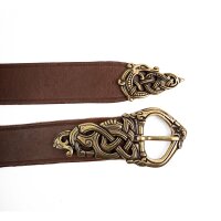 Viking Belt with end fitting - 3 cm brown