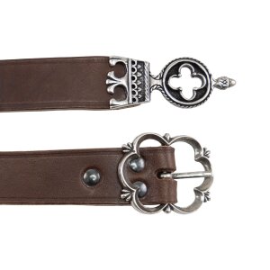 Late medieval belt brown, richly studded