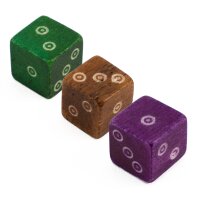 bone dice colored