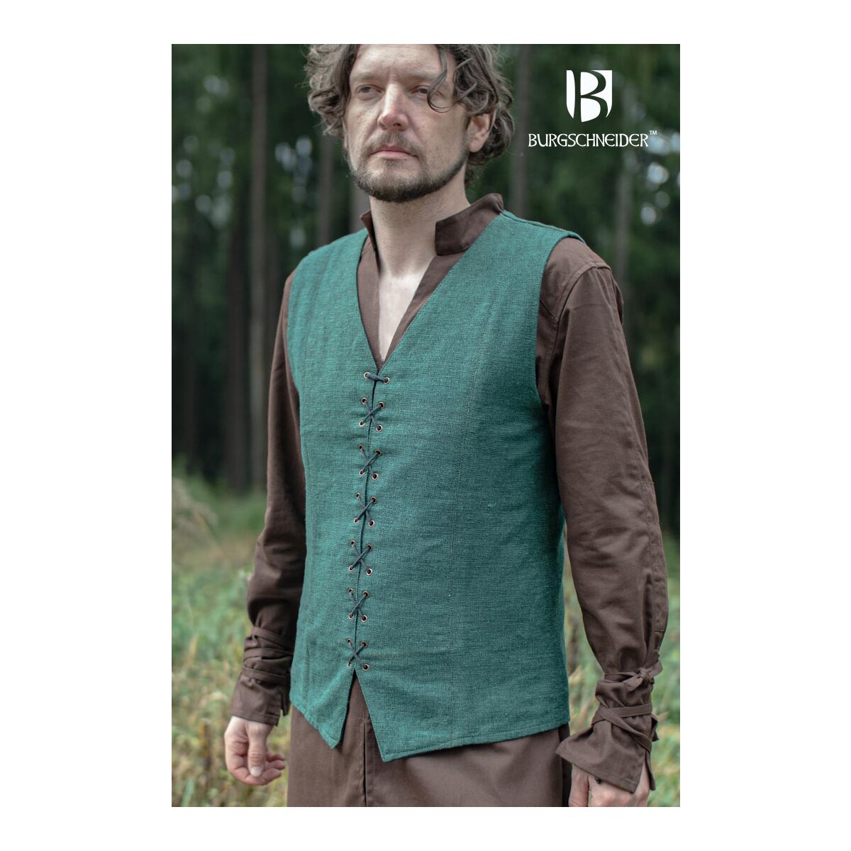 Gilet medievale Maron - Verde