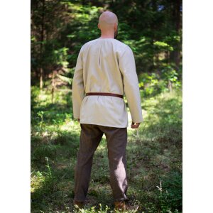 Medieval shirt nature long sleeve linen