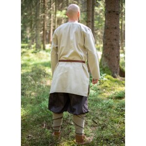 Viking tunic or under tunic linen natural long sleeve