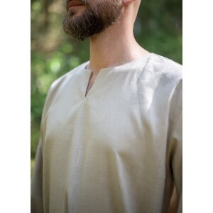 Viking tunic or under tunic linen natural long sleeve