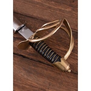 Heavy Cavalry Sword with Steel Scabbard