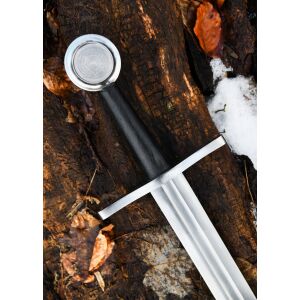 Disc pommel sword with scabbard