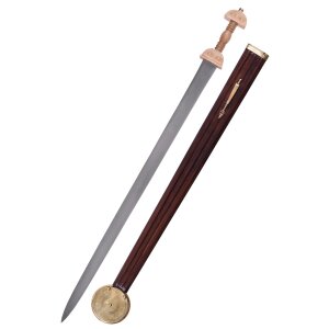 Spatha romaine, épée longue avec fourreau,...