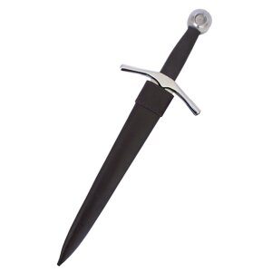 Medieval dagger with leather sheath