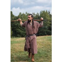 Viking short sleeve tunic with border "Richard" Brown