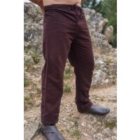 Linen trousers "Asmund" dark brown