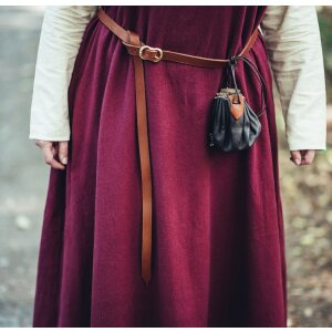 Simple ceinture médiévale en cuir brun