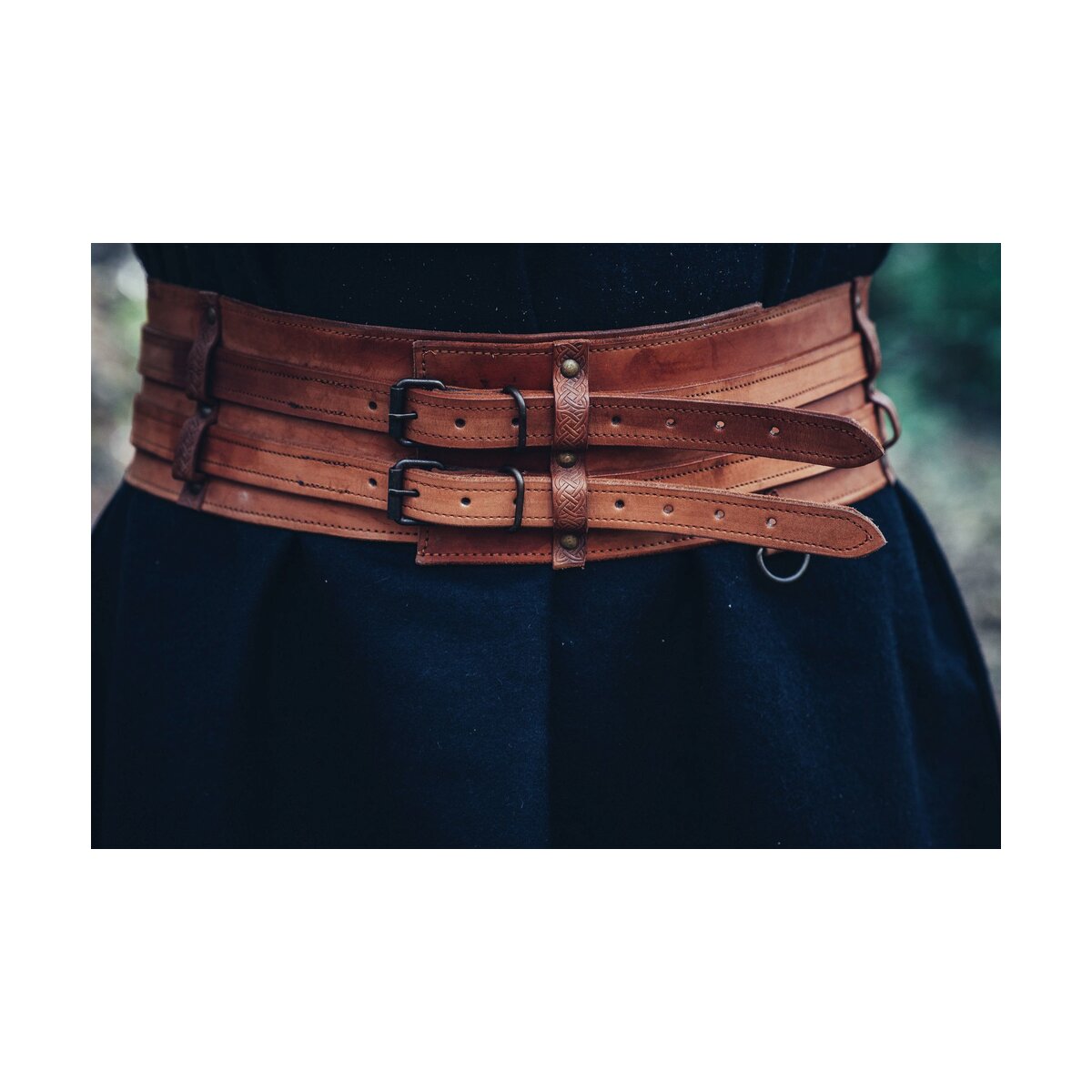 Ceinture viking robuste "Sif" brun clair