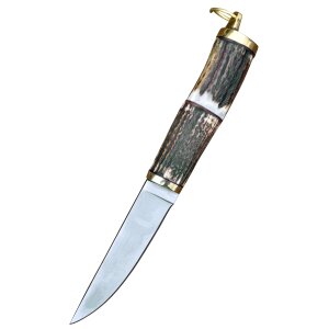 Viking knife with stag horn handle, approx. 22 cm