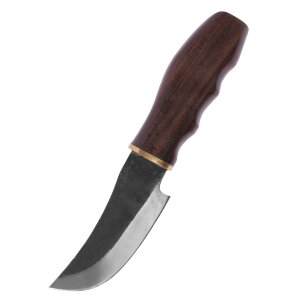 Couteau de chasse avec manche en bois, environ 20 cm et...