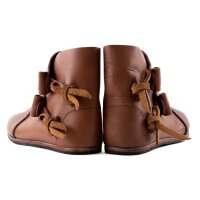 Viking shoes Jorvik darkbrown with rubbersole