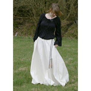 Medieval skirt, wide flared, natural