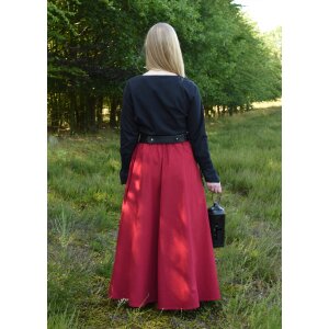 Medieval skirt, wide flared, red