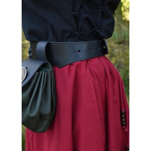 Medieval skirt, wide flared, red