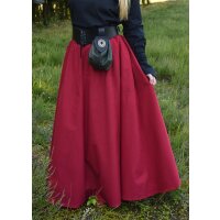 Medieval skirt, wide flared, red