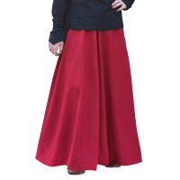 Medieval skirt, wide flared, red