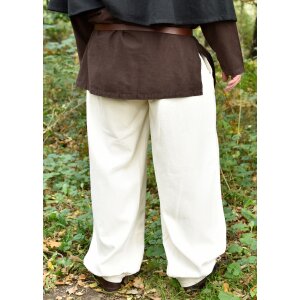 Wide medieval trousers Hermann, nature