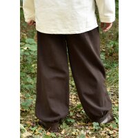 wide cut medieval pants Hermann, brown